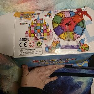 105 Piece Kids Magnetic Blocks